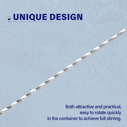 Bar Spoon Cocktail Mixing Stirrers, 12” Long Handle, Long Drink Spoons - Image 4