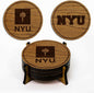 LazerEdge New York Violets Wooden Coaster Set - Cherry Wood - Officially Licensed Product - 4-Pack