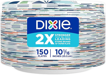 Dixie Large Paper Plates, 10 Inch, 2X Stronger*, Microwave-Safe, Soak-Proof - Image 9