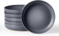 famiware Milkyway 33 oz Pasta Bowls Set of 6, Matte Dark Charcoal | Double by Famiware