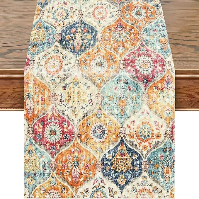 Snycler Table Runner Boho Table Runners Vintage Elegant Farmhouse Table Center by Snycler