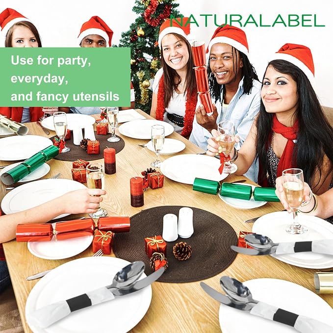 Self-Adhesive Napkin Bands, Bulk Pack of 20, elegant table setting, - Image 6