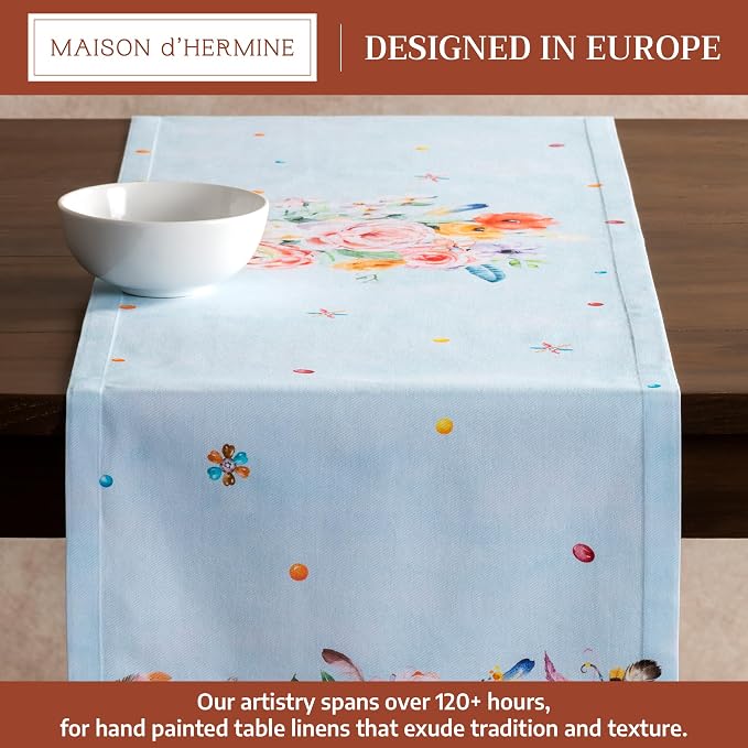 Maison d' Hermine Table Runner 100% Cotton 14.50" x 108" | Table Runners 108 - Image 2