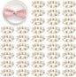 APTWOW Pearl Gold Napkin Rings Set of 100 by APTWOW