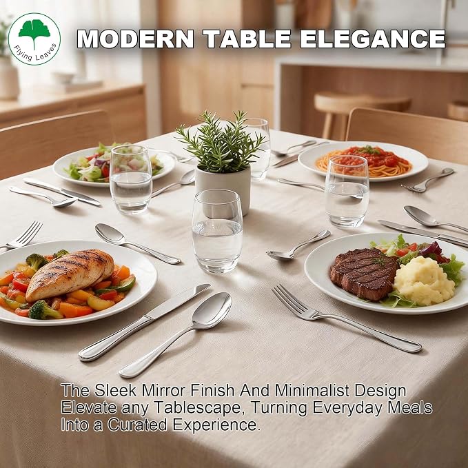 6 Piece Stainless Steel Dinner Knives Set, 9 Inch | Mirror Polished Blade - Image 5