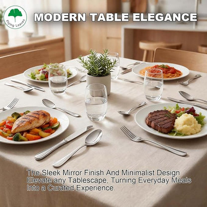 6 Piece Stainless Steel Dinner Knives Set, 9 Inch | Mirror Polished Blade - Image 5