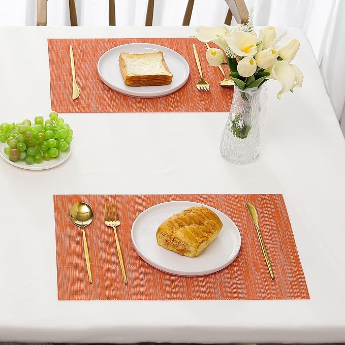 Leetaltree Orange Placemats Set of 4 - Image 7