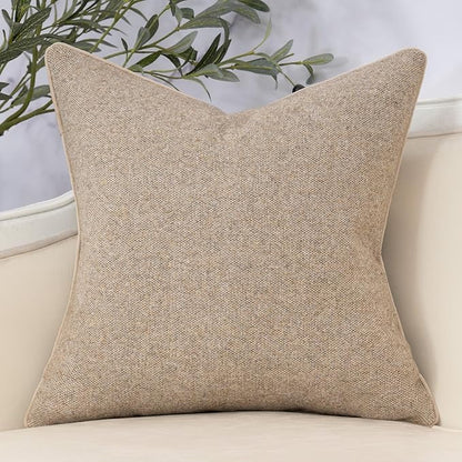 Yangest Neutral Floral Pillow Cover 18 x18 Inches, Vintage Chenille Square Throw Pillow Cover Soft Decorative Farmhouse Accent Couch Pillow Cover for Living Room Bedroom, Green