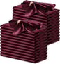 P Pothuiny 24 Pcs Burgundy Satin Napkins 17 x 17 Inch, Satin Cloth Napkins | by P+Pothuiny