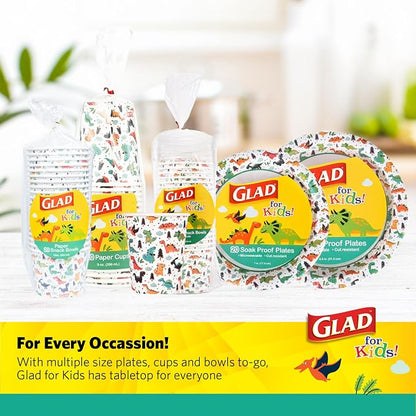 Glad for Kids Mini Disposable Paper Bowls, 6 Oz, 10-Pk | Heavy-duty paper - Image 6