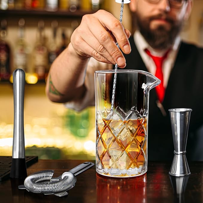 Cocktail Mixing Glass Set, Bar Mixing Set - Image 5
