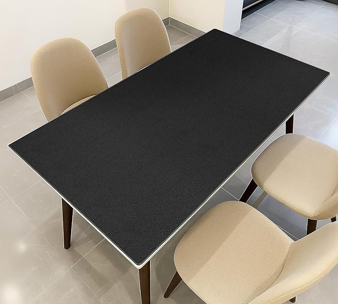 Warmstar Leather Table Cover 42 x 66 Inch, 1.8MM Thick PVC Table Protector Waterproof, Desk Cover Protector Non-Slip Desk Pad for Kitchen, Dresser, Gaming Desk,Dining Room Table