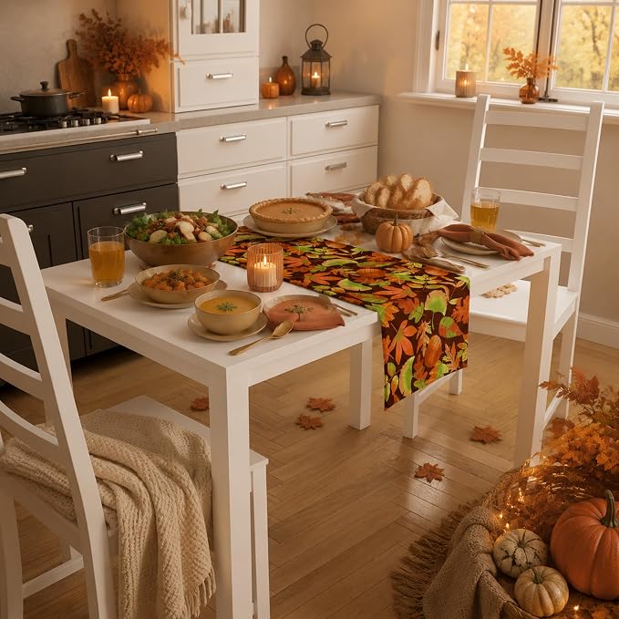 Fall Decor - Autumn Leaves Table Runner | Fall Decorations - Image 6