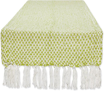 DII Woven Basics Collection 100% Cotton Knit Table Runner by DII