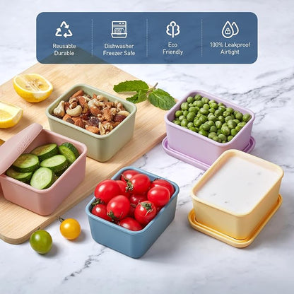ISSEVE 8oz Silicone Snack Containers - Image 4