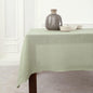 Solino Home Sage Green Linen Tablecloth 60 x 120 Inch - 100% Pure Linen Hemstitch Table Cloth for Rectangle Tables - Classic Hemstitch, Washable Tablecloth for Winter, Spring, Easter, St Patricks Day