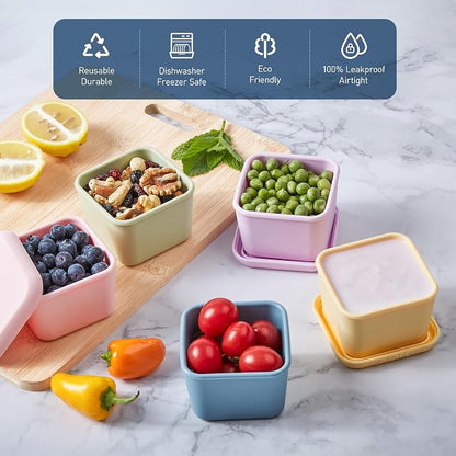 ISSEVE 6Pack 6oz Silicone Snack Containers - Image 8