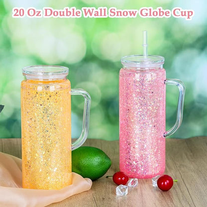 20 Oz Double Wall Acrylic Snowglobe Cups - Image 3