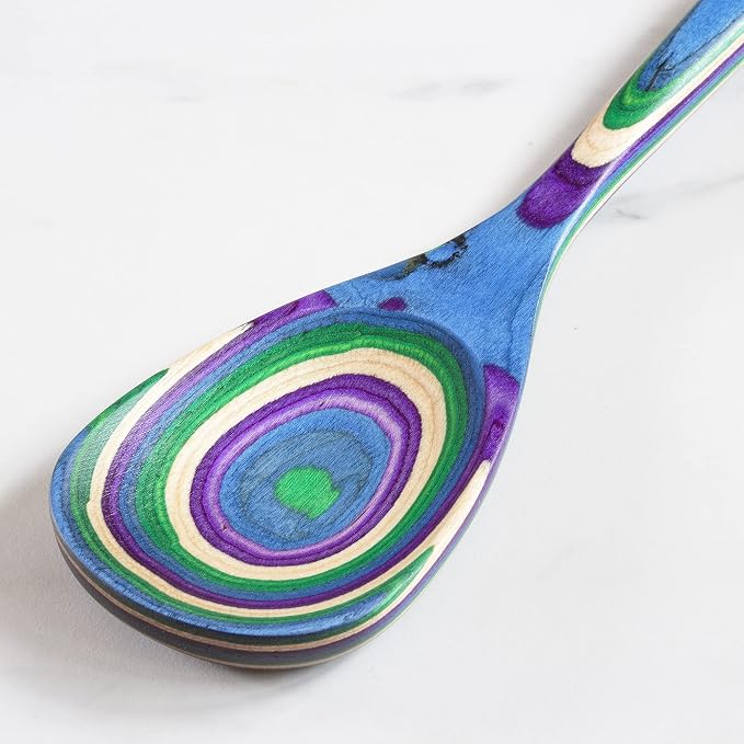 Totally Bamboo Baltique Mumbai Collection 12-1/2" Wooden Cooking Spoon - Image 3