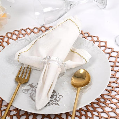 Acrylic Napkin Rings, crystal look, holiday table décor - Image 6