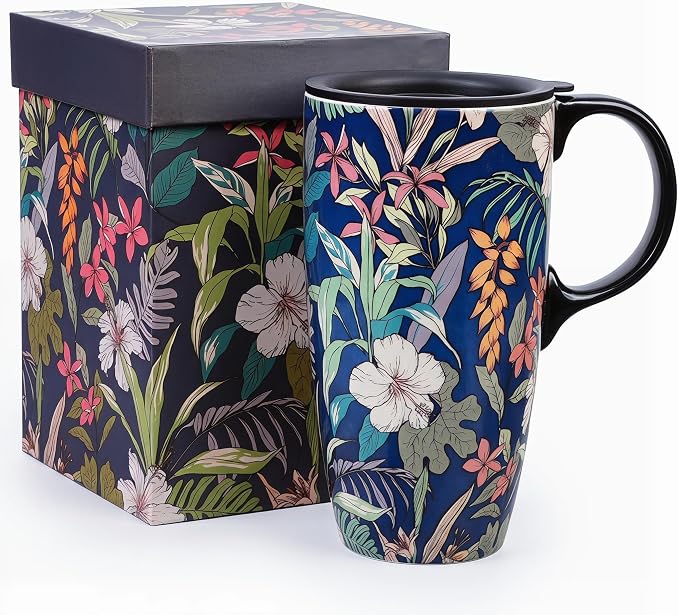 Topadorn 17oz Ceramic Travel Mug by Topadorn