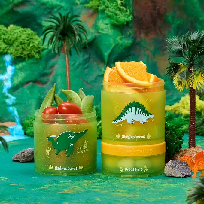 Whiskware Dinosaur Stackable Snack Containers - Image 5