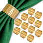 Hammered Napkin Rings Set of 12, and Buffets by Leglo