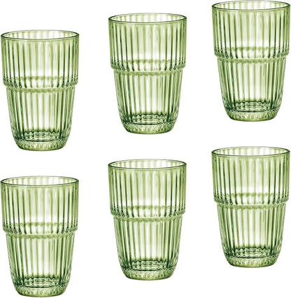 Bormioli Rocco Barshine 12.88 oz. Long Drink Stackable Tempered Drinking Glasses by Bormioli+Rocco