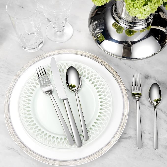 Premium Aline 4-Piece 7.4-Inch Dinner Spoon Set | 18/10 Stainless Steel Dinner - Image 7
