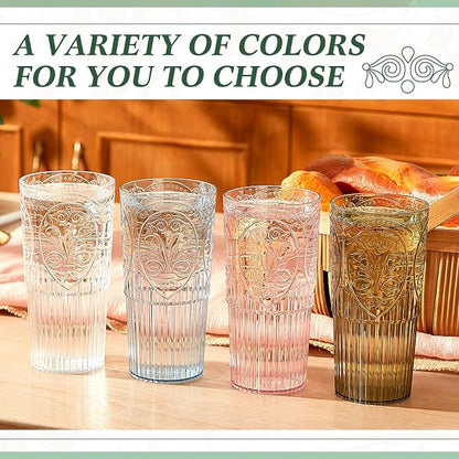 Wiwiqing 20oz Vintage Plastic Ribbed Tumblers Set of 24, Baby Shower, Birthday - Image 6