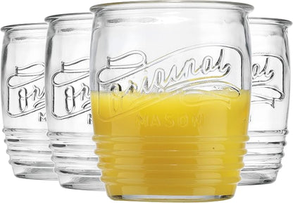 Glaver's Drinking Glasses Set of 4 Original Mason Whiskey 13 Oz Genuine - Image 2