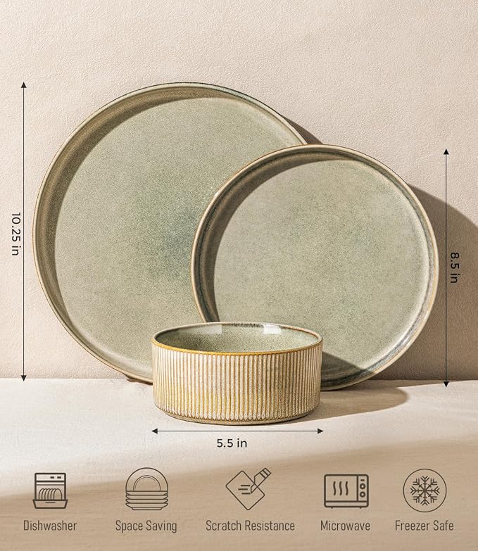 GBHOME Stoneware Dinnerware Sets - Image 7