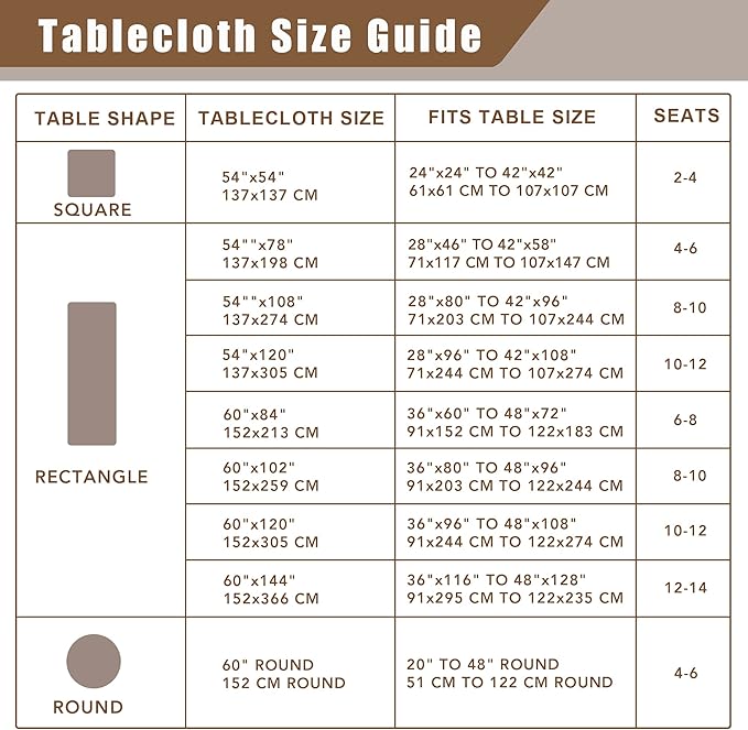 Fitable Faux Linen Tablecloths 60 x 84 Inch - 2 Pack Neutral Table Clothes for Rectangle Foot Tables, Stone Flax Look Kitchen Table Covers for Farmhouse, Dining, Party, Outdoor Picnic