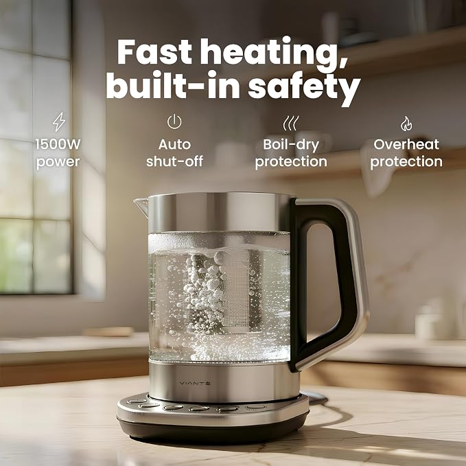 Viante Alba Electric Tea Kettle - Image 7