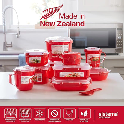 Sistema Microwave Soup Mugs | 656 ml | Microwave Food Containers - Image 6