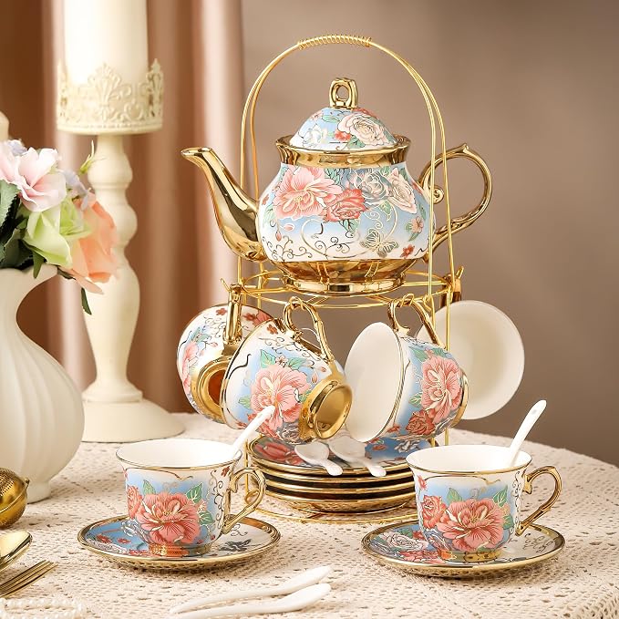 20 Pieces Porcelain Tea Set - Image 4