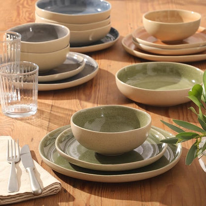 Gibson Elite Manila Bay 16-Piece Stoneware Dinnerware Set, Service - Image 5