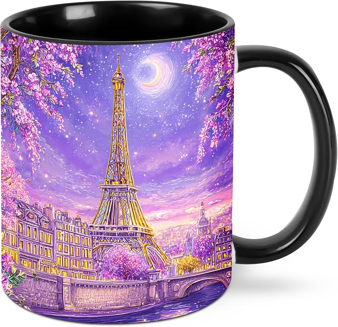 Paris Eiffel Tower Coffee Mug 11oz Mugs Ceramic Tea Cup Drinking Water Cups | by FyLybois