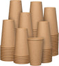 GUSTO [16 oz. - 200 Count Kraft Disposable Paper Cups, Hot Coffee Cups Brown by GUSTO