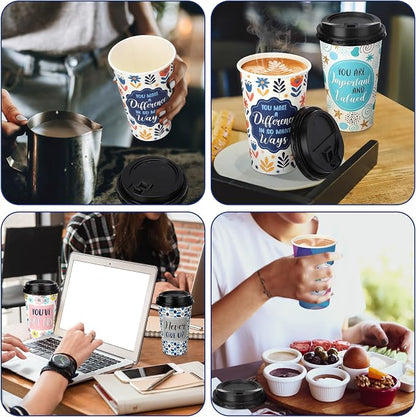 50 Pack 16 oz Disposable Coffee Cups - Image 5