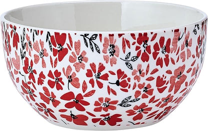 Pfaltzgraff Radiant Blossom 12 Piece Floral Stoneware Dinnerware Plate Bowl - Image 10
