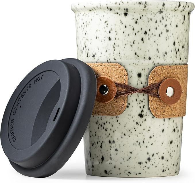 Ceramic Coffee Travel Mug Coffee Tumbler To Go Coffee Mug by Cormomu