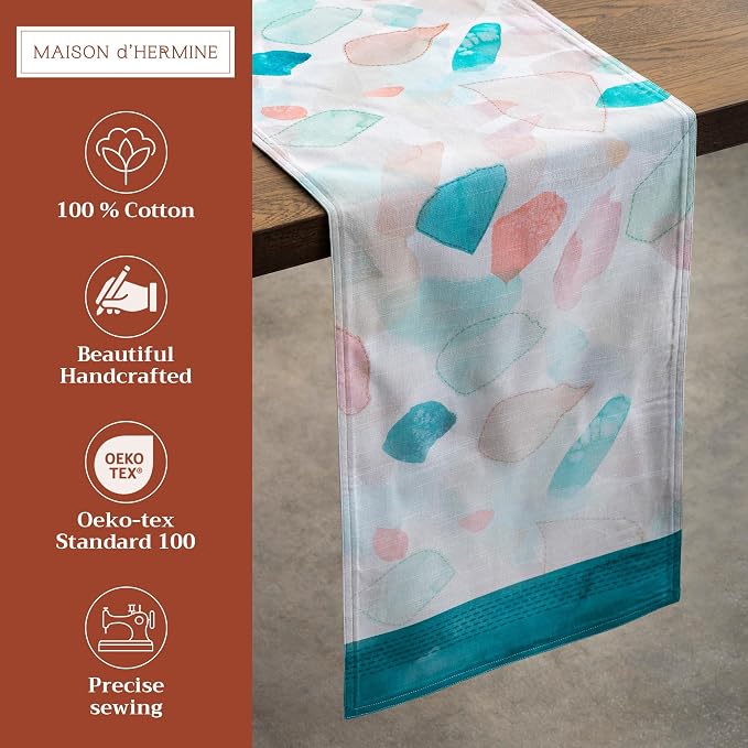 Maison d' Hermine Table Runner 100% Cotton 14.50" x 108" | Table Runners 108 - Image 2