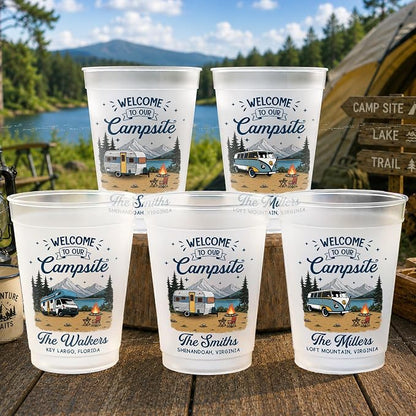 Custom Party Cups, Personalized Birthday Camping Gifts by PawfectHouseGifts