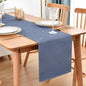 Faux Linen Table Runner Water Resistant 13 x 72 in, Coffee Table Runner by Nacuci