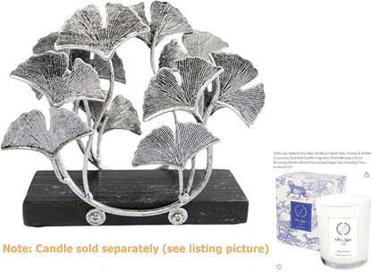 Silver Ginkgo Vertical Napkin Holder | Contemporary Modern Design | Disposable - Image 5