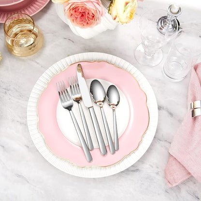 Premium Aline 8-Piece 7.4-Inch Dinner Spoon Set | 18/10 Stainless Steel Dinner - Image 9
