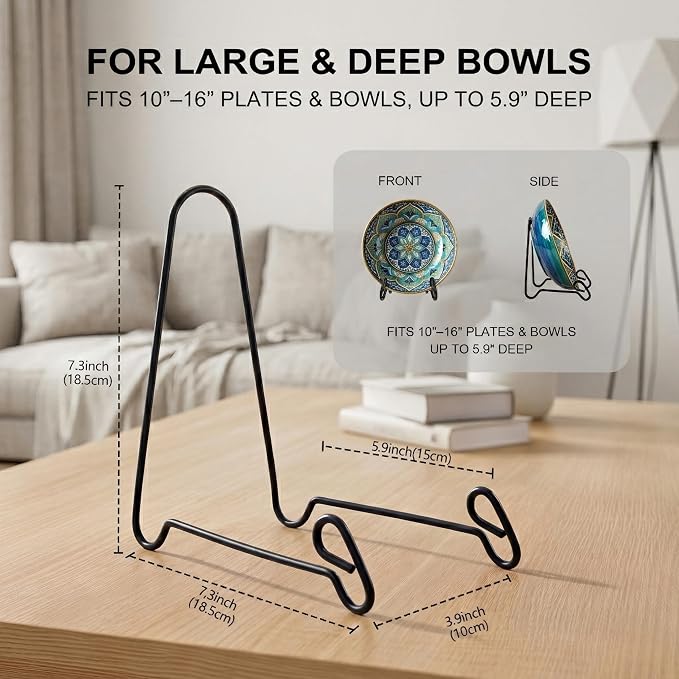 Artliving 2 Pack Display Stand Easel Iron Bowl Stands - Image 3