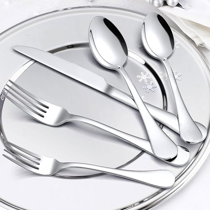 LIANYU 30-Piece 18/10 Flatware Set - Image 6