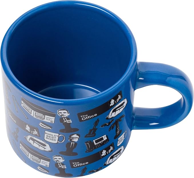 Silver Buffalo The Office Icons and Logo 2pk Ceramic Mug Stack, 13 Ounces - Image 5